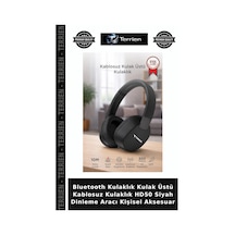 Bluetooth Kulaklık Kulak Üstü Kablosuz Kulaklık Hd50 Siyah Dinleme Aracı Kişisel Aksesuar