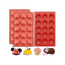 Yarım Küre Silikon Kek Kalıbı Çap : 5 Cm 15'li Goldcakes