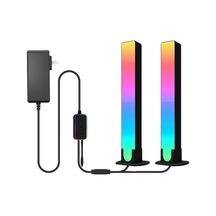 Szypzstore Led Işık Çubuğu Oyun Ortam Işığı Bluetooth Tv Arkaplan Işığı Rgb Efekti İle Müzik Senkronizasyonu Için Pc Tv Odası Dekor 2 Adet Abd Plug Leı2d4 Beyaz