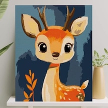 Sayılarla Boyama Tuval Seti Fırça Boya Dahil Çıtalı 40x50 Cm - Ceylan