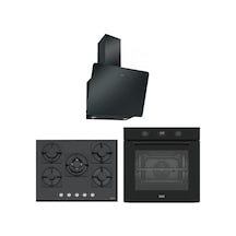 Franke FMA 97 P AS TBK - FHNS 705 4G TC BK C -FPJ 615 V BK A / 600 Siyah Airfry Ankastre Set