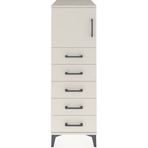 Kronos Dolap Tek Raflı 5 Çekmeceli Tek Kapaklı 44x59x134 Aytaşı-aytaşı Aytası
