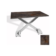 İks Masa Kromnikel 70x120 - Werzalit, Allzalit Yada Wermodin Tabla - Metalic Oxid 3 Çok Renkli