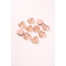 Rose Nude Heart Tırnak Taşı