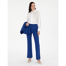Pierre Cardin Kadın Saks Pantolon 50290397-vr045 Saks