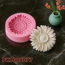 Pk1000077 - Silikon Kalıp Mum Kalıbı Kasımpatı Desenli