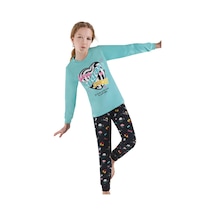 Ersoy 755gu Kız Çocuk Garson Boy Uzun Kollu Pijama Takımı-mavi Mavi