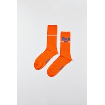 Bad Bear Saturn Turuncu Unisex Çorap Turuncu