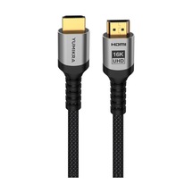 Hdmı 2.2 Kablo, 96 Gbit/s, 16k 60hz, 12k 120hz, 8k 240hz, 4k 480hz, Lıp, Vrr, Allm, Qft, Qms, Dynamic Hdr, Earc, Alüminyum Gövde 2 Metre