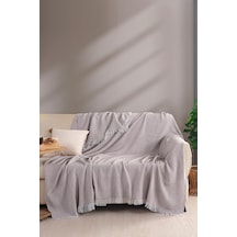 Carden Organik Pamuklu Kaymaz Koltuk Örtüsü Desenli 200x230 Cm Kanepe Çekyat Buldan Bezi Bej Diğer