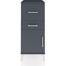 Hyperion Komodin 2 Çekmeceli Tek Kapaklı 44x44x106 Antrasit-a... Antrasit