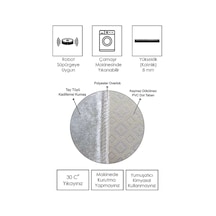 Eliana Home Dijital Baskı 2'li Banyo Paspas Takımı Lna5-1723 100x60 Ve 60x50 Cm Sarı