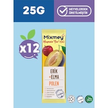 Mixmey Bee Polen Erik Meyve Barı 12 Adet | Atıştırmalıklar – Glutensiz, Koruyucusuz 25 gr X 12 Adet