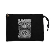 Scorpions Born To Touch Your Feelings Siyah Clutch Astarlı Cüzdan / El Çantası