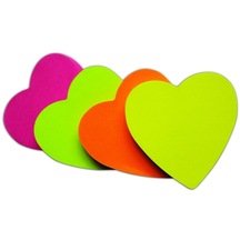 Notix Yapışkanlı Not Kağıdı Kalpli 75 Mm X 75 Mm 100 Yaprak - Neon Pembe