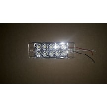 24v Sinyal Lambası 10 Ledli Kablolu 51x148 beyaz Unıversal
