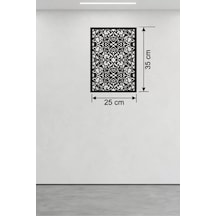 Mey İthalat Floral Mandala Tasarım Ahşap Duvar Tablosu - 25x35 Cm Lazer Kesim Dekoratif Pano Çok Renkli