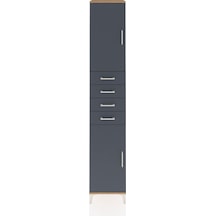 Hyperion Dolap 4 Raflı 4 Çekmeceli 2 Kapaklı 44x44x243 Çam-an... Çam
