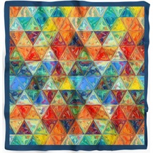 Sırlı Prizma Desen Bandana/fular Çok Renkli