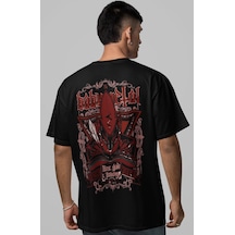 Babymetal Rock Metal Müzik Grubu Sırt Baskılı Unisex Oversize Tiş Siyah