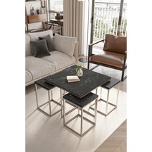 Gümüş - Siyah Mermer