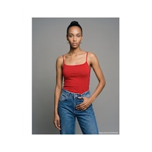 Dilvin 21200 Bra-free Askılı Top Kırmızı