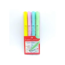 Pastel Renkler Fosforlu Kalem 4 Lü 1 Paket Faber Castell Textline