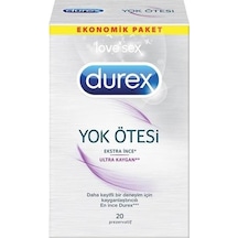 Durex Yok Ötesi Ekstra İnce Ultra Kaygan Prezervatif 20'li Durex Yok Ötesi Ekstra İnce Ultra Kaygan Prezervatif 20'li