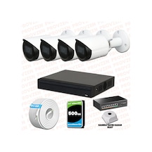 Provzen Dahua 4 Kameralı Ip 1080p Gece Görüşlü Güvenlik Kamerası