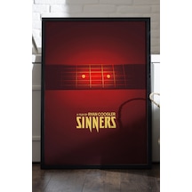 Sinners Siyah Ahşap Çerçeveli Poster, Film Duvar Tablosu