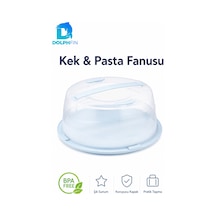 28 Cm Kek Pasta Fanusu Saplı Kilitli Kapaklı Taşıma Ve Saklama Kabı Çok Renkli