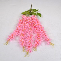 Pembe Leylak Asma Çiçek Wisteria Düğün Parti Dekorasyon Ev Düğün Bitki Dekorasyon İçin Asılı Asma