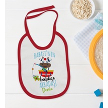 BK Kids Kişiye Özel Babasının Balıkçı Arkadaşı Tasarımlı Kırmızı