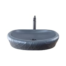 Mira 60 Cm Mat Gri Çanak Lavabo Renkli