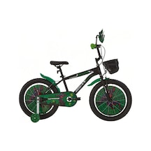 Spark Çocuk Bisikleti 30 Cm V Fren 20 Jant Vitessiz Mat Siyah Yeşil Siyah - Yeşil