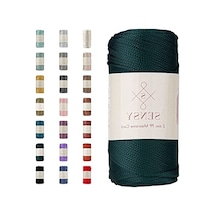 200 Gr Polyester Makrome İp - 230 M Uzunluk, Çok Amaçlı Kullanım Açık Kırmızı