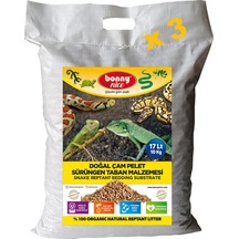 Bonny Nice Doğal Çam Pellet Sürüngen Taban Malzemesi 17 l x 3 Pk