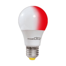 9W+2W E27 Kırmızı 6500K 3 Kademeli Renkli Led Ampul
