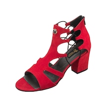 Costo Shoes 40-41-42-43-44 Numara Htc70 Kırmızı Süet İç Dış Üst Kalite Deri Diamond Serisi Ahtapot Abiye Ayakkabı Rahat Şık Hafif Tasarım KIRMIZI SÜET