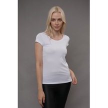 Gabria Kadın Basic T-Shirt Beyaz