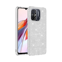 Xiaomi Uyumlu Redmi 12c Kılıf Zore Parıltılı Simli Shining Silikon