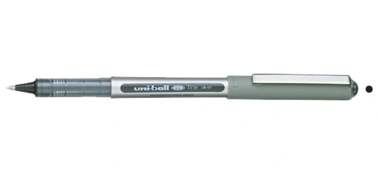 Roller Kalem 12 Adet Eye Fine Bilye Uç 0.7 Mm Siyah Ub-157 Diğer