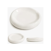 X Duygu Batum Momento Soft Bowl Servis Sunum Tabak Ekru - 923712565 Ekru