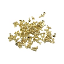 Sarı 1000 Adet Klips Vidası 2,2x6,5 Mm Yhb - Konik Başlı Kutu, Sandık, Ayak, Askı, Mini Vida 0-8
