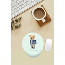 Öğrenci Teddy Desenli Bilek Destekli Mouse Pad Mousepad