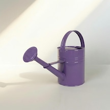 Olivia 3,5 Litre Metal Çiçek Bahçe Sulama Kabı Modern Dekoratif Çok Amaçlı Sulak Mor