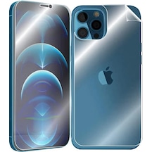 İphone 12 Pro Max 6.7 Film Ön Arka Full Koruyucu Membran Nano Hidrojel Koruyucu Set- 5775