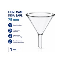 Huni Cam Kısa Saplı 75 Mm 1 Adet