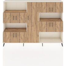 Arges Dolap 10 Raflı 9 Kapaklı 220x30x163 Aytaşı-çam Aytaşı-çam