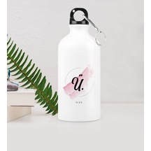 Kişiye Özel Ü Baş Harf Ve İsimli Metal Suluk (500 Ml.) Model 4